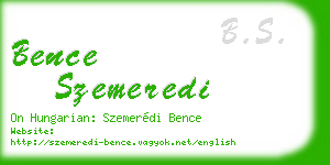 bence szemeredi business card
